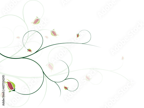Wallpaper Mural Floral background.  More backgrounds in my portfolio. Torontodigital.ca