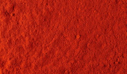Red paprika powder background and texture