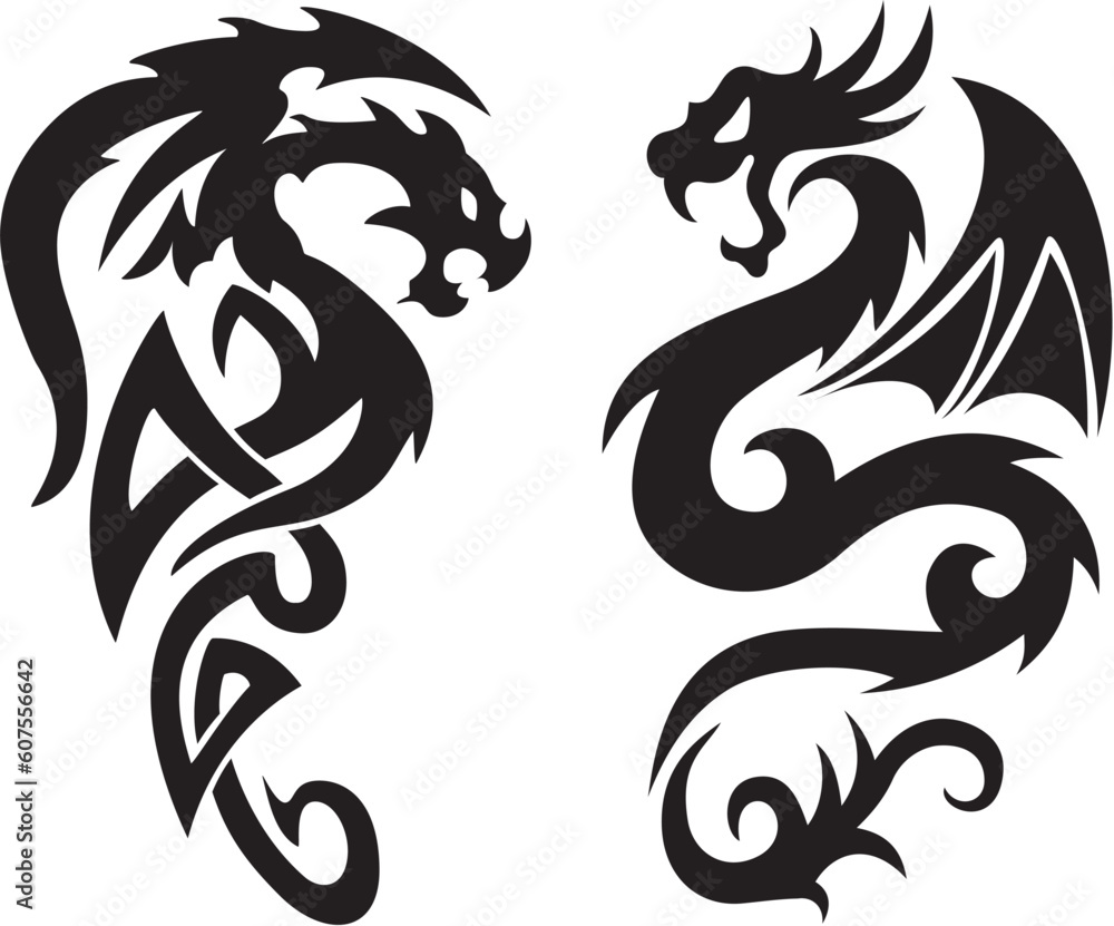 Asian Dragons - Tattoo Asian Dragons - Tattoo