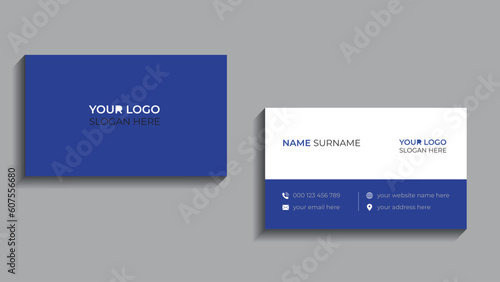 Modern business card design . double sided business card design template. 