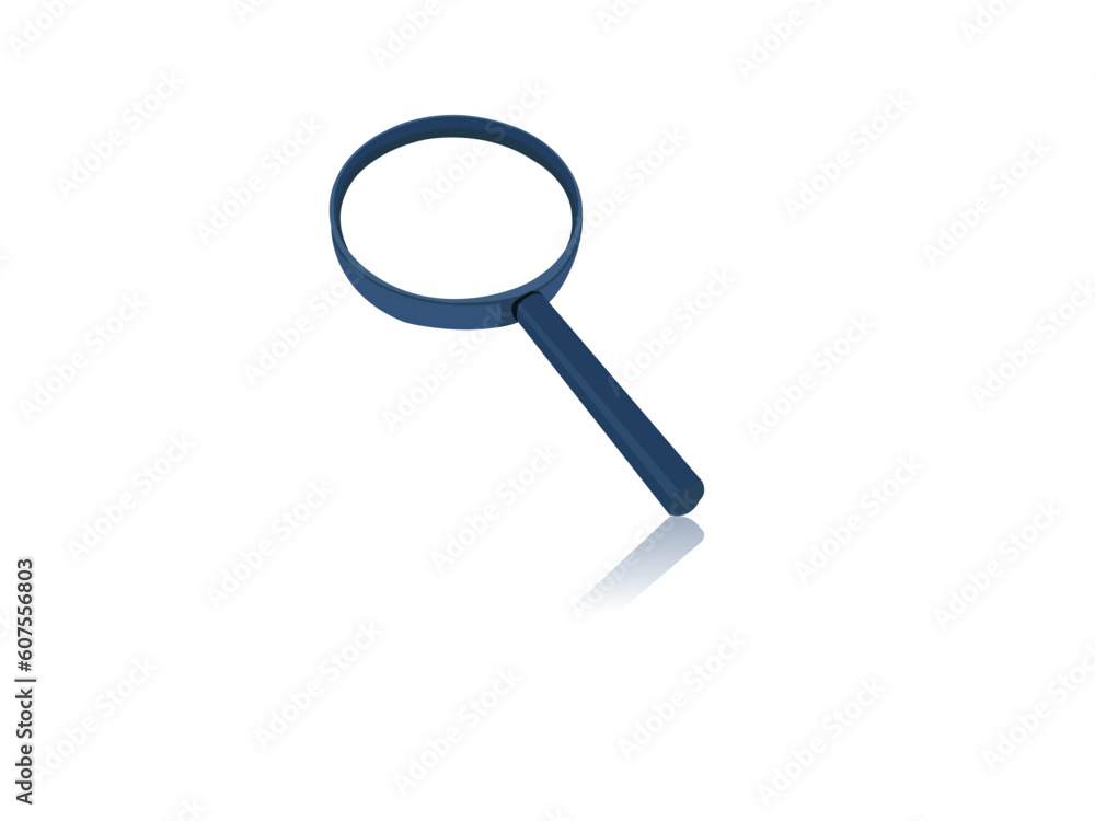magnifying glass on isolated background magnifying glass on isolated background
