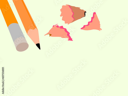 pencil on plain background