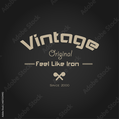 Photography vintage logo vector illustration