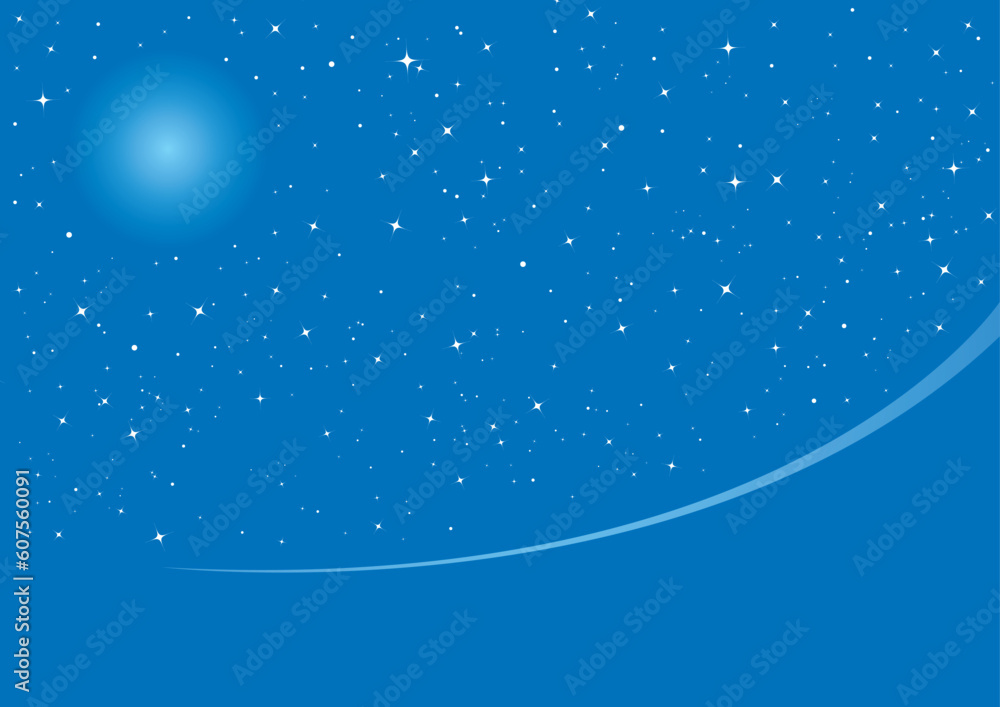 Obraz premium Abstract night background with space for text, vector illustration