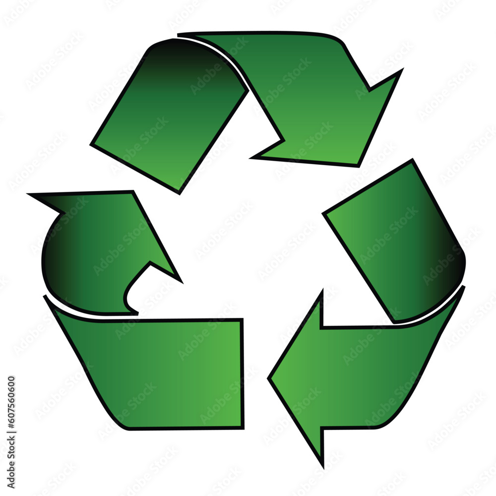 Fototapeta premium Recycle symbol isolated over white background