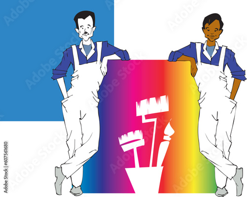 housepainter and colors , logo