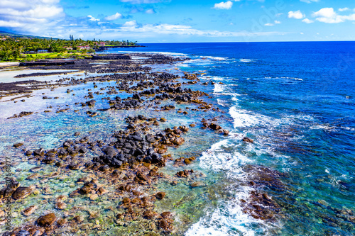 Aerial View of Kealakekua Bay's Spectacular Rocky Reef photo