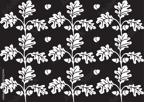 Retro floral background illustration.