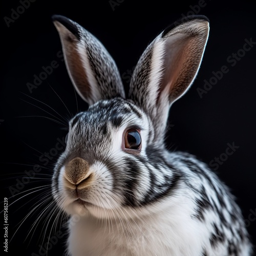 Majestic Detail: Exquisite Patterns of the English Spot Bunny © Emojibb.Family