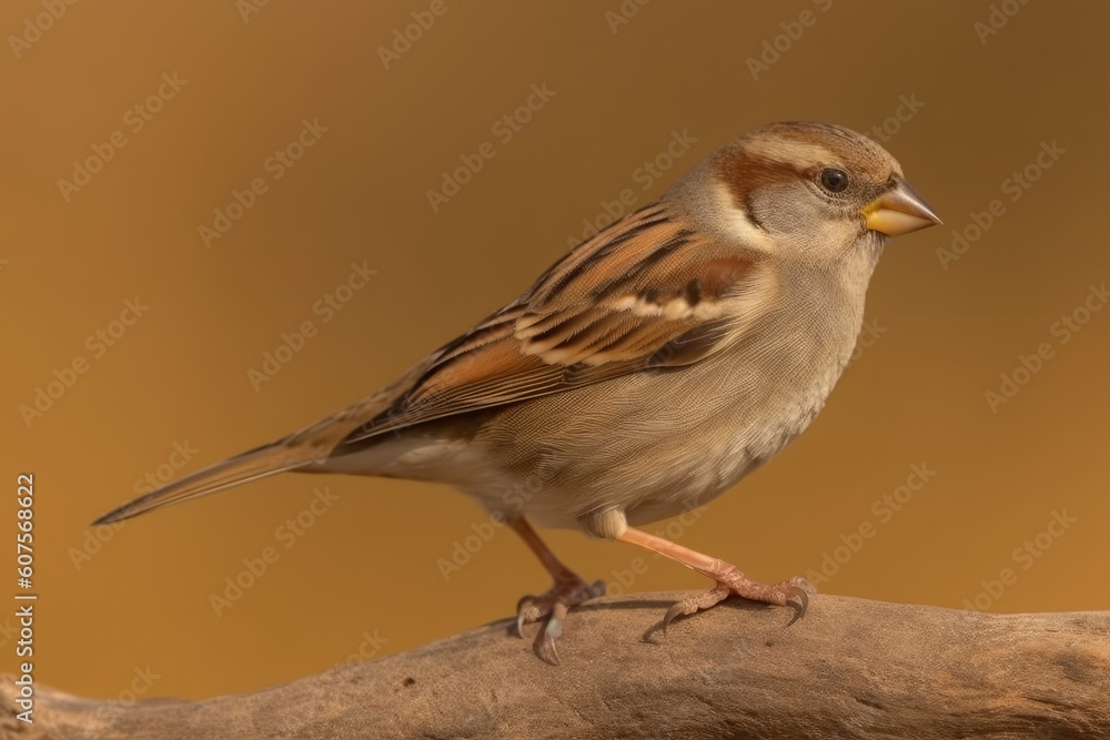 cute bird perched on a branch in a natural setting Generative AI cute bird perched on a branch in a natural setting Generative AI