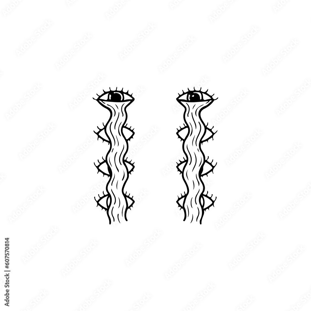vector illustration of a pair of crying eyes concept vector illustration of a pair of crying eyes concept