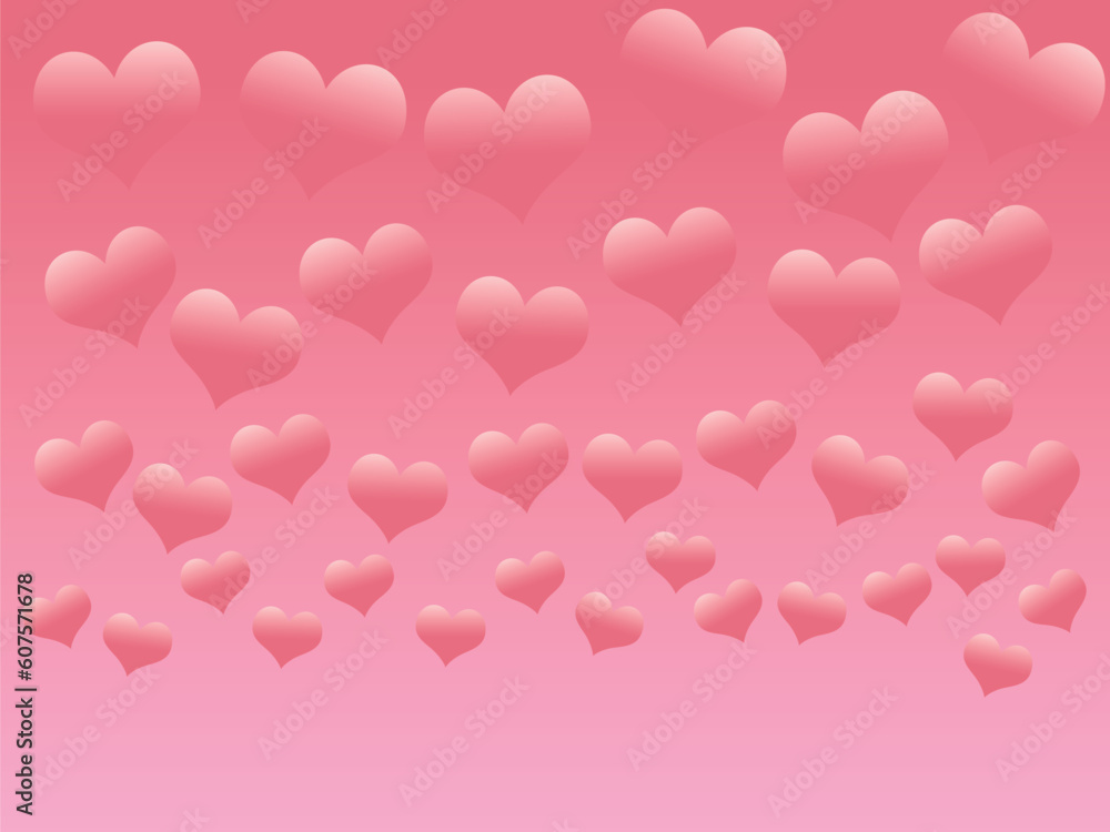 Heart Valentine Background, Hearts for Valentines Day