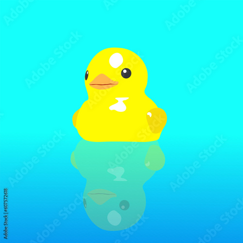 Water duck toy vector clipart
