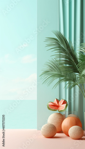 summer travel tropical background