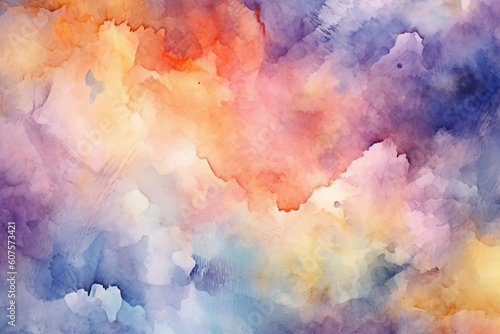 abstract watercolor background with watercolor splashes ai generative