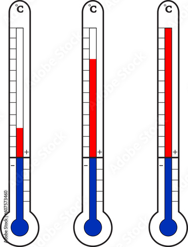 three thermometer