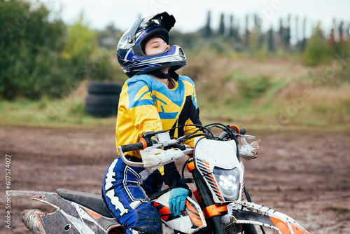 Woman motocross