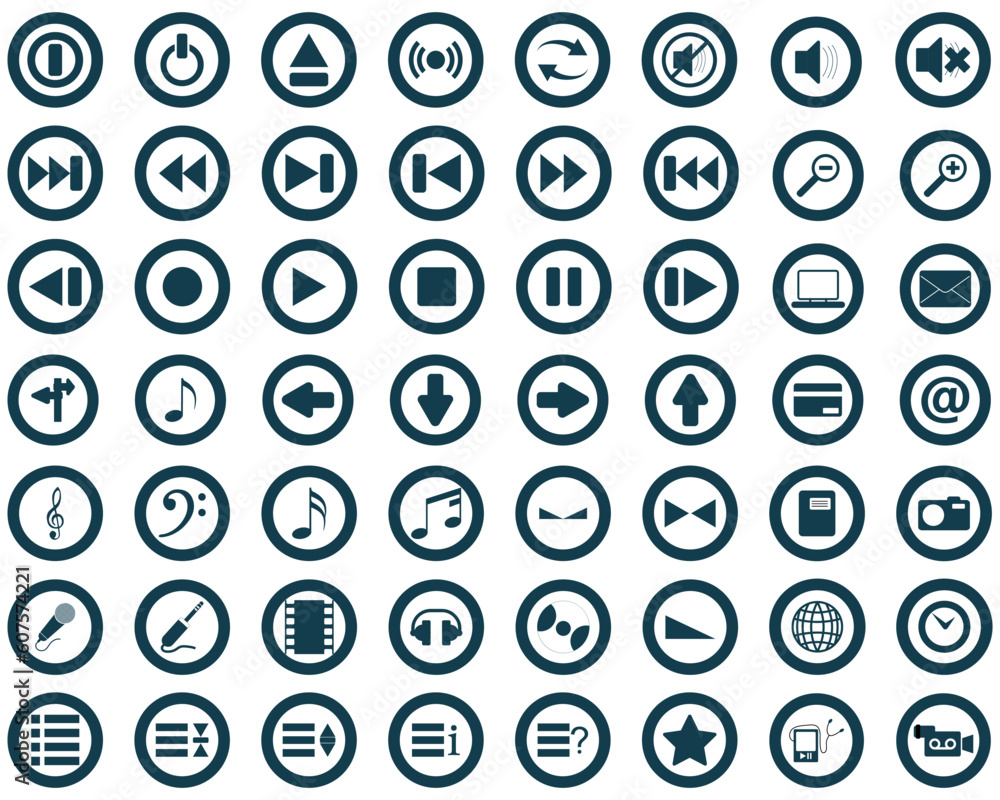 Big collection of different icons for using in web design Big collection of different icons for using in web design