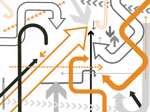 Wallpaper Mural background with lots of  arrows ? vector illustration Torontodigital.ca