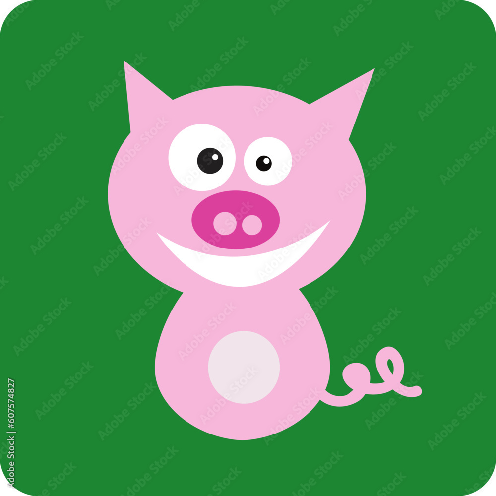 Vector Illustration of Pig Vector Illustration of Pig