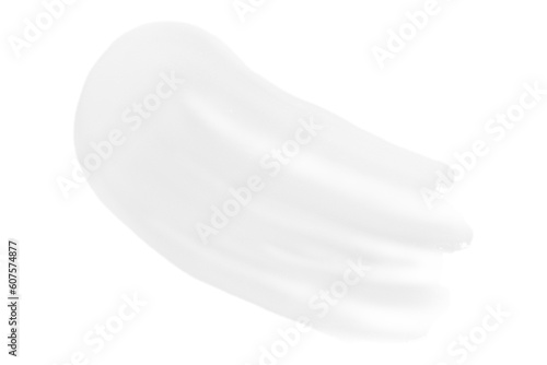 A smear of greasy melting cream. On a blank background. PNG