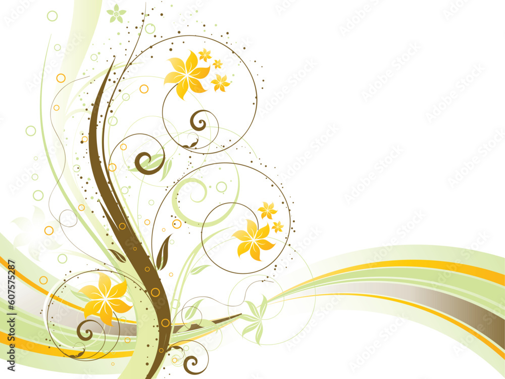 Decorative abstract floral background Decorative abstract floral background