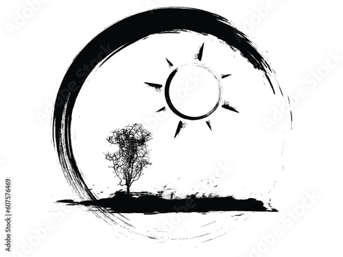 vector illustration of a grunge weather icon