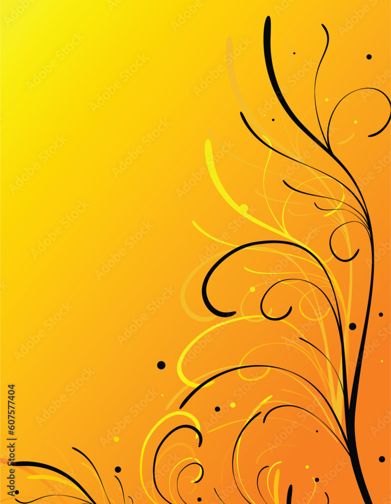 Abstract floral background, element for design. Abstract floral background, element for design.