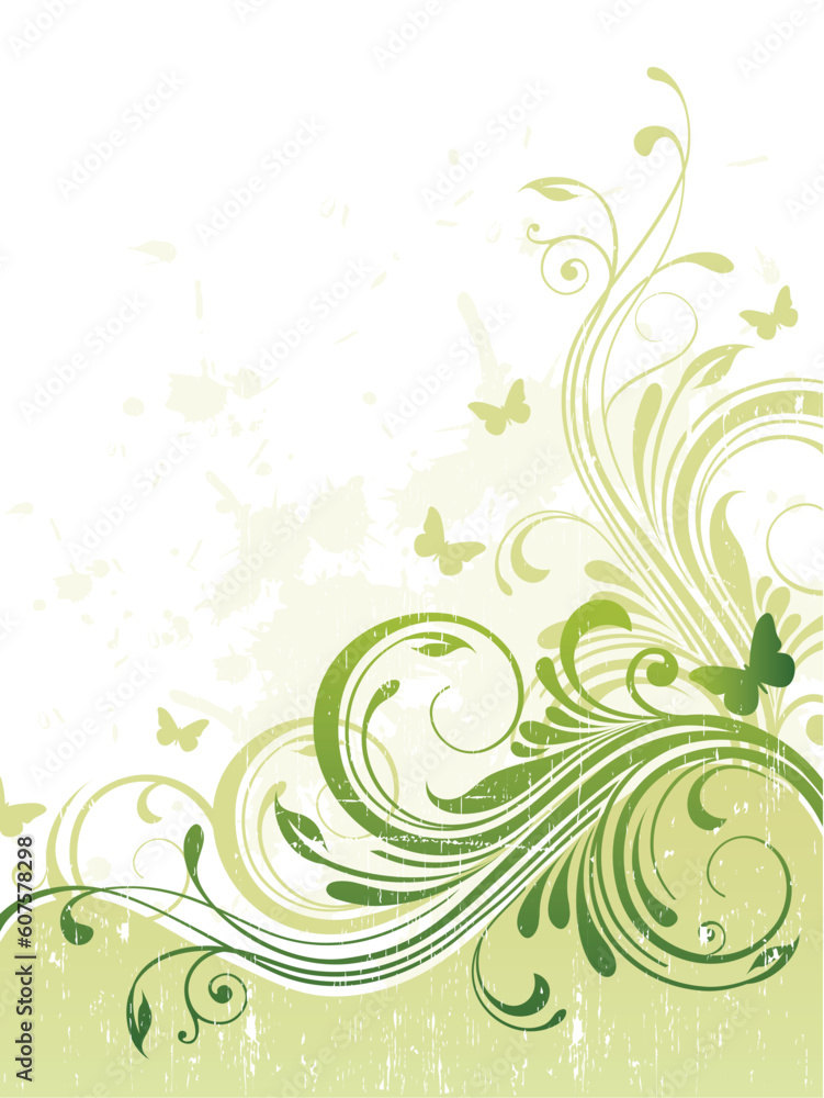 illustration drawing of floral background illustration drawing of floral background