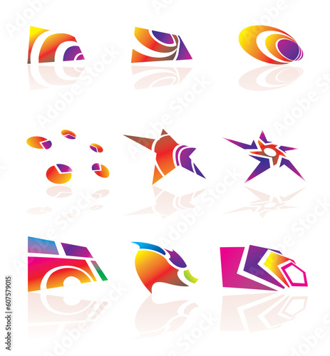 Set of Colorful Design Elements