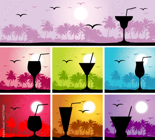 Coctail party on the beach