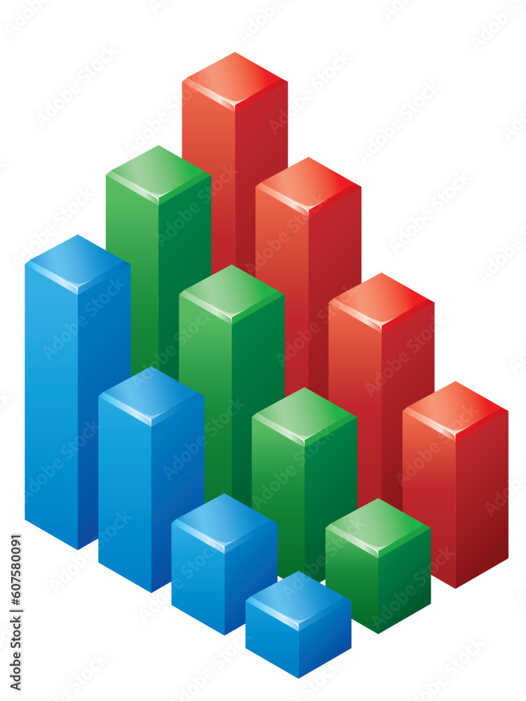 3D business graph. Please check my portfolio for more business illustrations. 3D business graph. Please check my portfolio for more business illustrations.