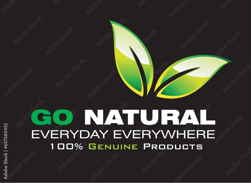 Go natural environment saving card Go natural environment saving card