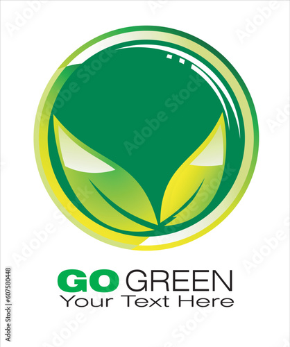 Fotografie Go green and recycle concept backgroud