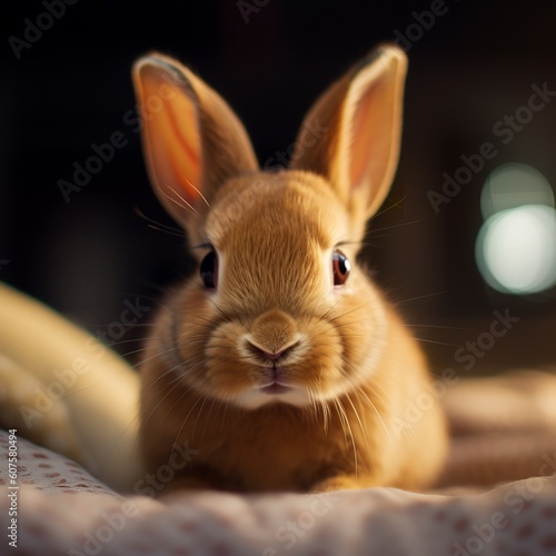 Velvety Delight: Capturing the Cuteness of Mini Rex Bunnies © Emojibb.Family