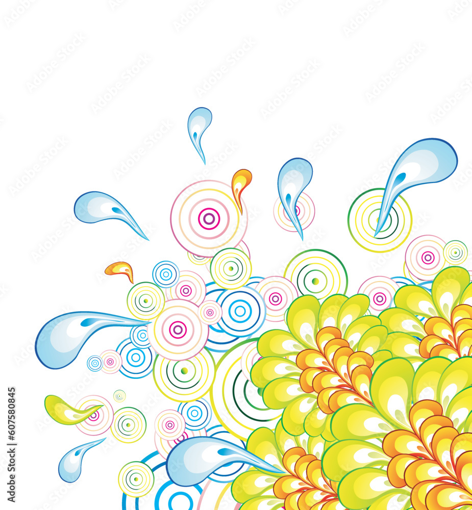 Fototapeta premium Flower Abstract fanstasy colorful background