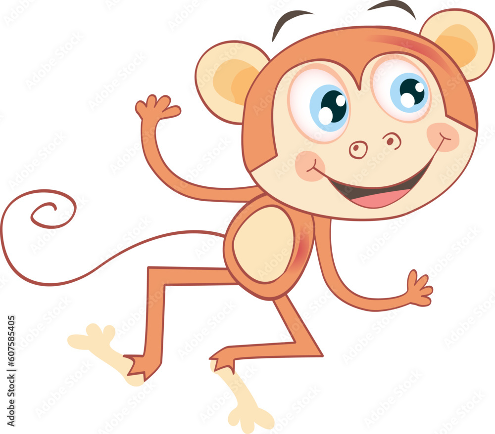 Funny jumping animal. Vector Illustration. See similar pictures in my portfolio! Funny jumping animal. Vector Illustration. See similar pictures in my portfolio!