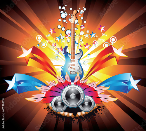 Dance and Music Event Background for poster or brochure