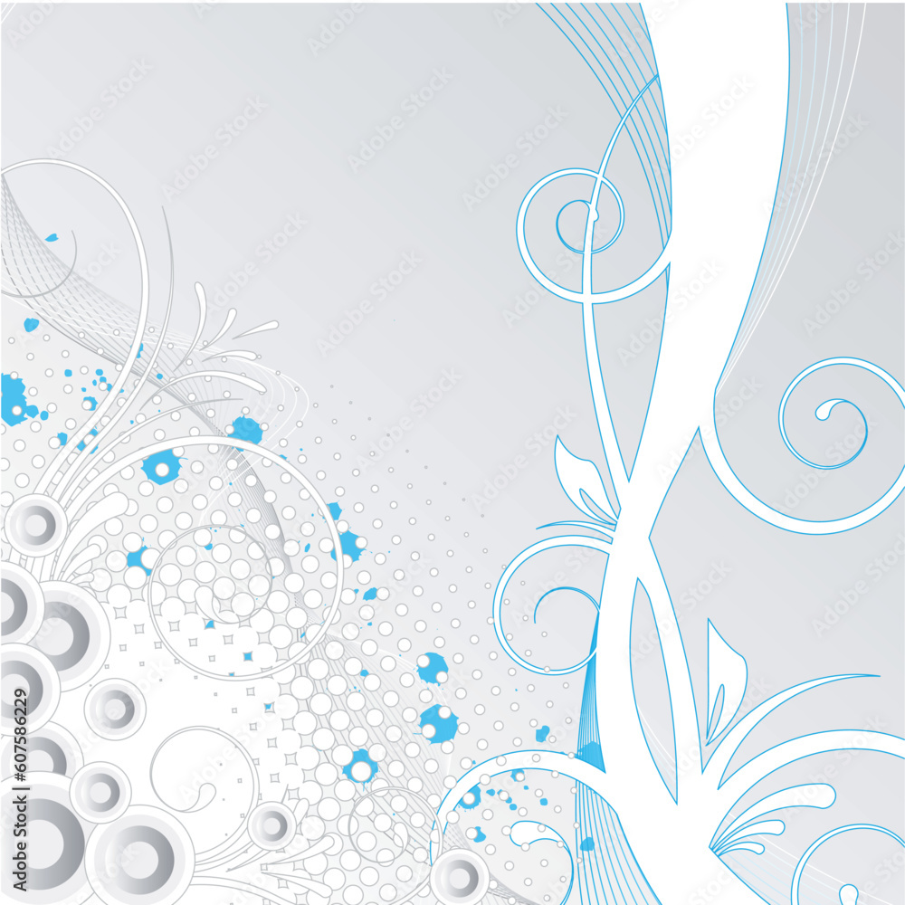 white/blue abstract painted floral background for design white/blue abstract painted floral background for design