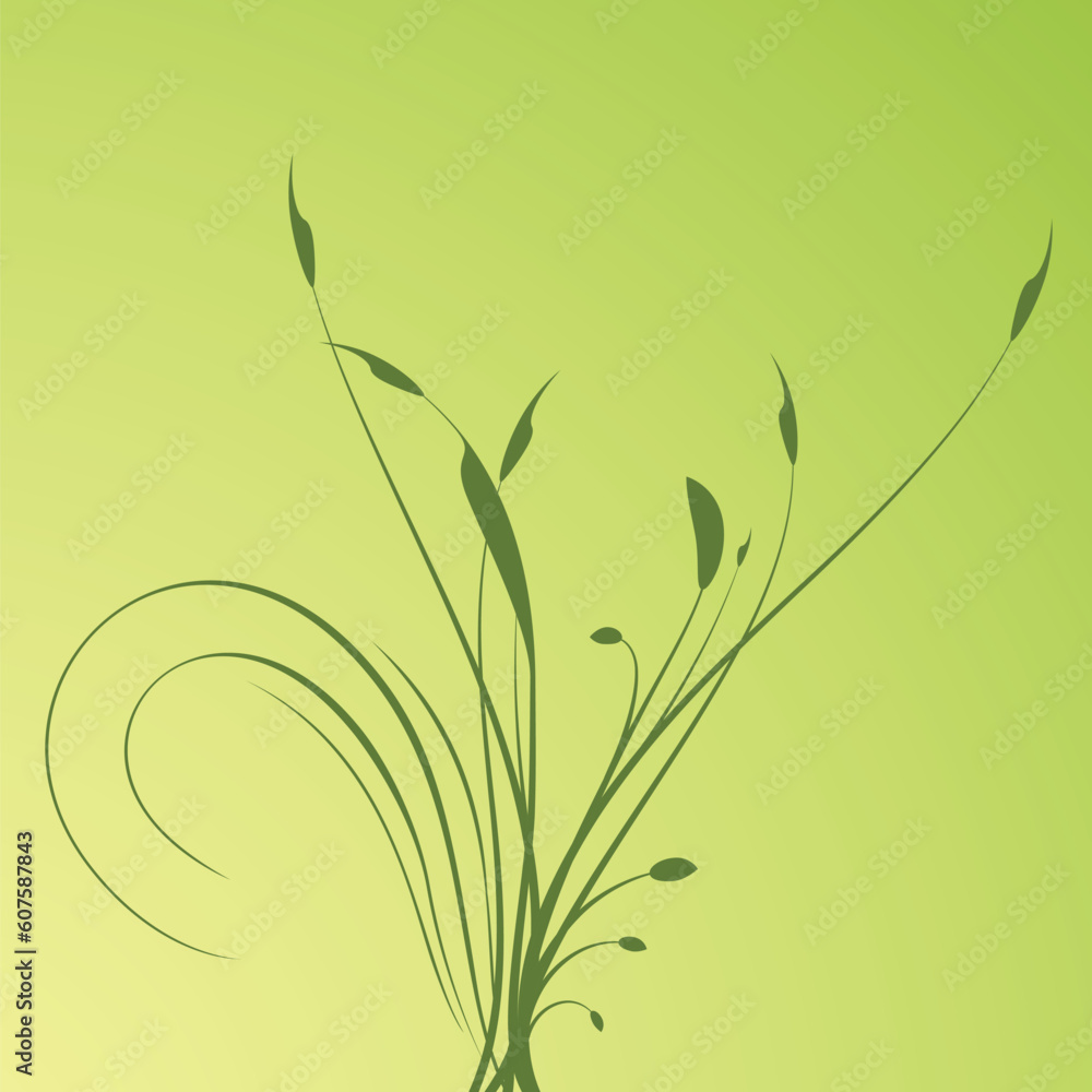 Obraz premium Abstract floral background, vector illustration