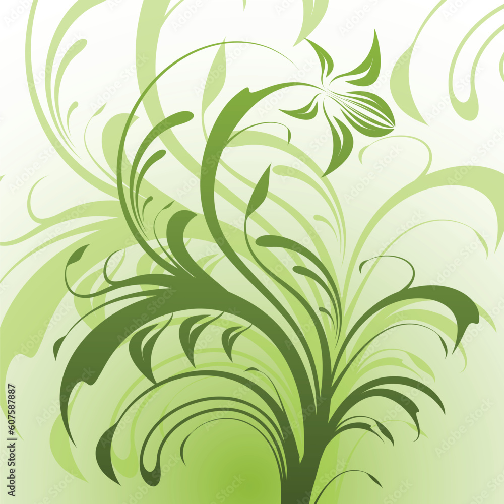 Abstract floral background, vector illustration Abstract floral background, vector illustration