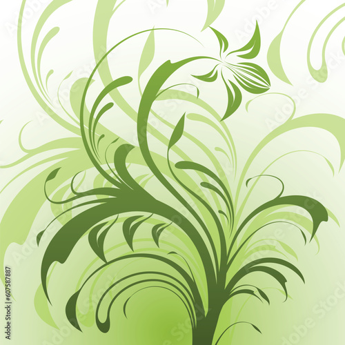 Abstract floral background  vector illustration