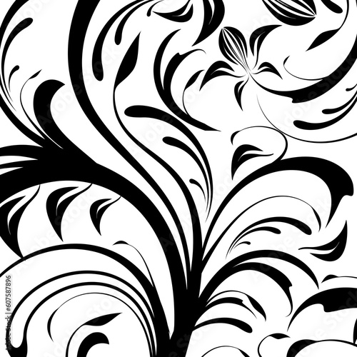 Abstract floral background  vector illustration