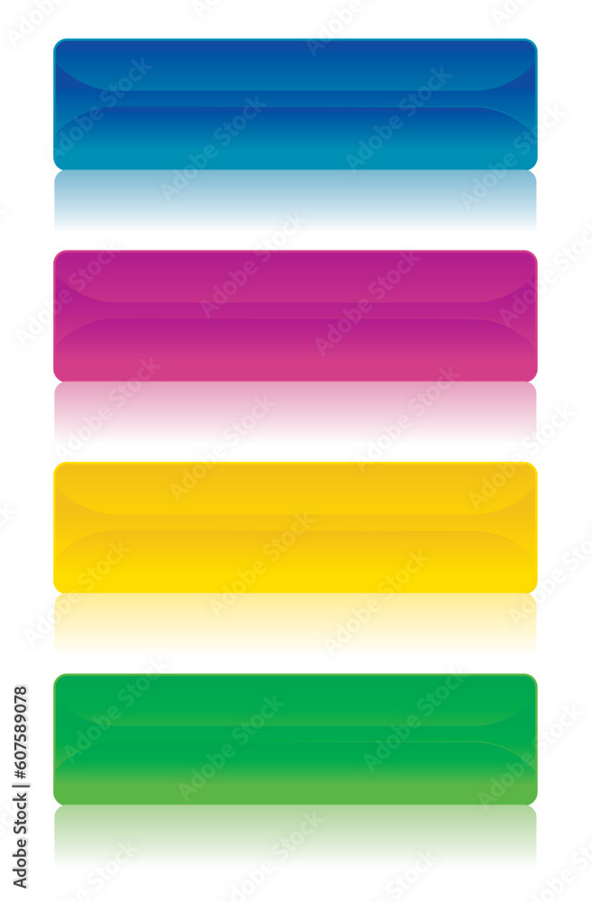 Several web buttons in many different colors Several web buttons in many different colors