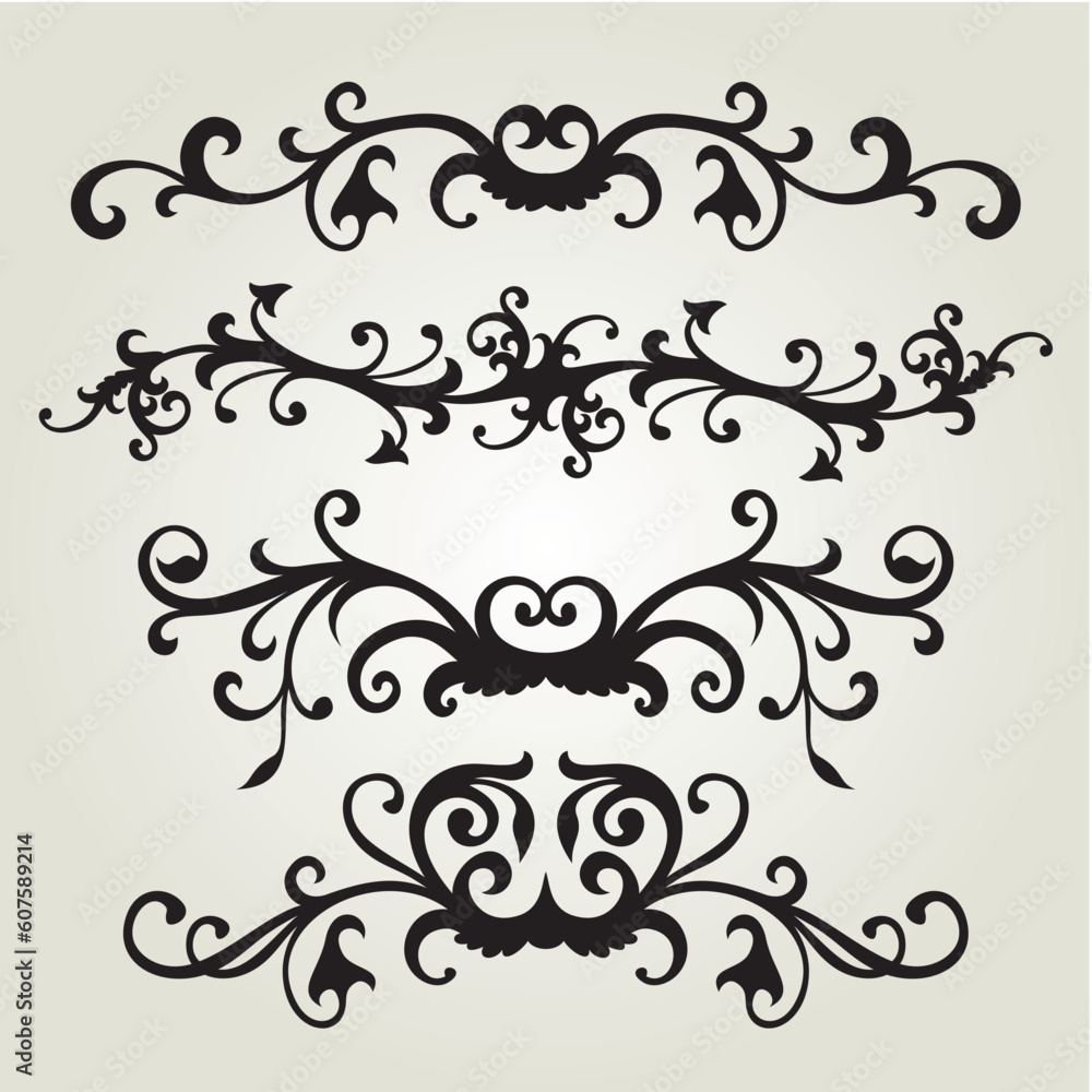 vector ornament In flower style