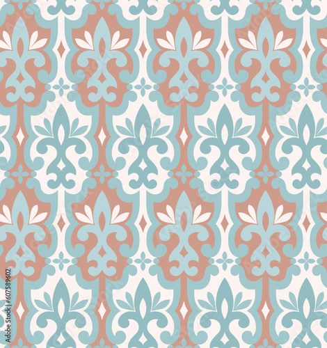 Seamless background from a floral ornament, Fashionable modern wallpaper or textile