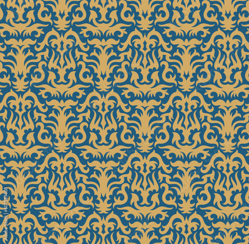 Seamless background from a floral ornament, Fashionable modern wallpaper or textile