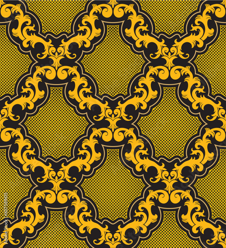 Seamless background from a floral ornament, Fashionable modern wallpaper or textile