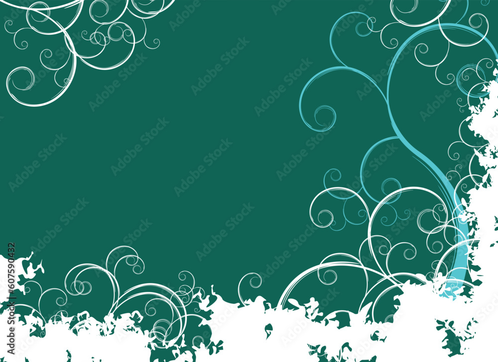 floral abstract vector composition floral abstract vector composition