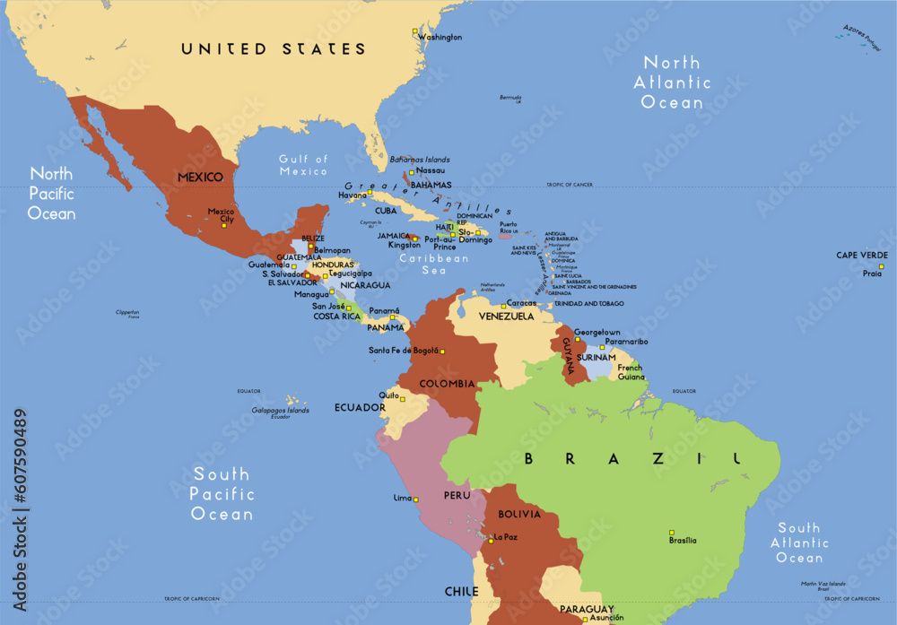 Obraz premium Central america.